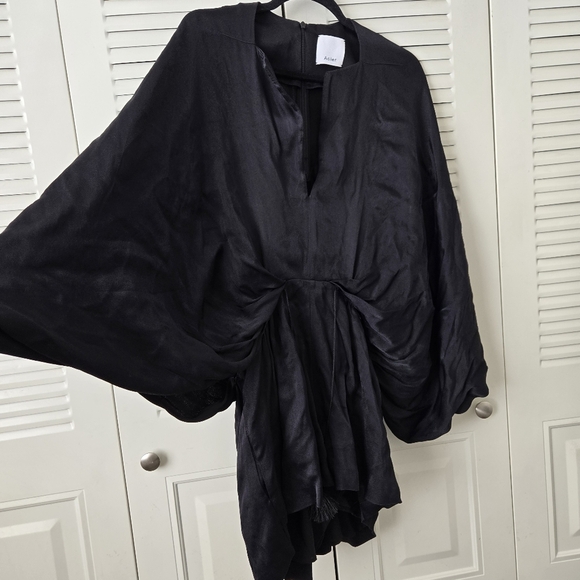 Acler Rompers Batwing Sleeves Black Size 4   #001 - Picture 2 of 10
